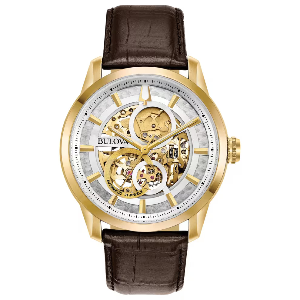 Men's Sutton Watch in Brown Leather.